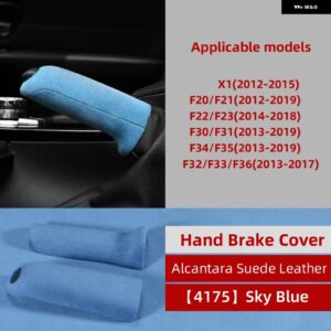 BMW ギアノブハンドブレーキカバー ステッカー アルカンターラ F30 F31 F32 F33 F34 F35 F36 E90 E60 F20 F21 F22 F23 X1 M3 - Alcantara 4175