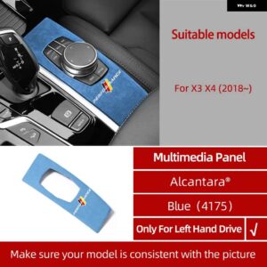 BMW アルカンターラ X3 G01 X4 G02 カーセンターコントロールマルチメディアボタン パネル カバー ステッカー M パフォーマンス インテリア トリム - Alcantara 4175 LHD
