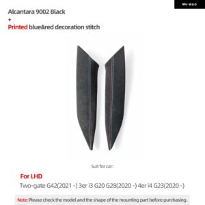 BMW 中央ギアシフター パネル サイドトリム カバー G20 G23 G28 G42 I3 I4 3 4 SER M パフォーマンス ステッカー インテリア - Alcantara LHD