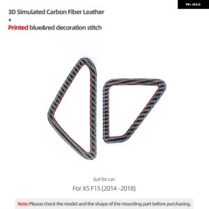 BMW カースタイリングカーボンエアコンベント アウトカバー トリム X5 F15 2014-2018 パフォーマンス ステッカー インテリア - Carbon Fiber Leather