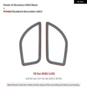 BMW シリーズ 1 2 F20 F21 F22 F23 2012-2018 インテリア カーボン ダッシュボード エアベント フレームカバー トリム ステッカー - 9002 black