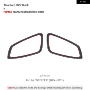 BMW ドアプルハンドルパネル トリム フレーム E90 E92 E93シリーズ 3 アルカンターラ 車内 M パフォーマンス ステッカー - Alcantara Suede 2PC