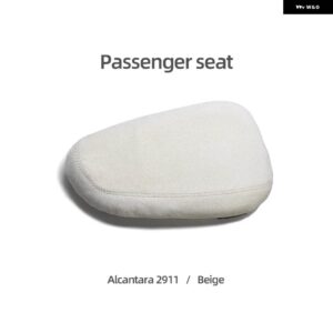 アウディ アルカンターラ 汎用 脚 クッション 膝パッド 低反発太ももサポート インテリア A3 A5 Q5 A6 TT - Passenger 2911