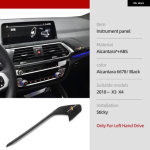 BMW X3 G01 X4 G02 インテリア トリム アルカンターララップカバー M パフォーマンス ステッカー ダッシュボード パネル 装飾 - Alcantara 6678