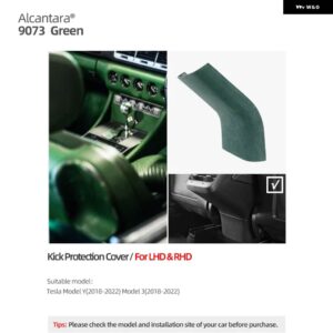 テスラ アルカンターララップモデル 3 Y 2018-2023 リアエアベント アウトレットパネルトリム フレーム抗キックカバー インテリア - 9073 part B