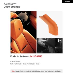 テスラ アルカンターララップモデル 3 Y 2018-2023 リアエアベント アウトレットパネルトリム フレーム抗キックカバー インテリア - 2969 part B