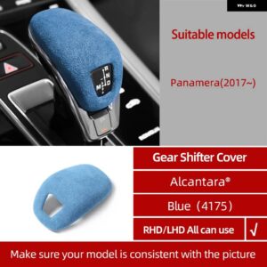 ポルシェ アルカンターラ パナメーラ 971 2017-2020 センターコンソール ギアシフト カバー インテリア トリム ステッカー カー - Alcantara 4175