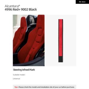 アウディ BMW アルカンターラ ステアリングホイール トップセンター マーカー ステッカー ポルシェ マスタング メルセデステスラ インテリア - 4996-9002