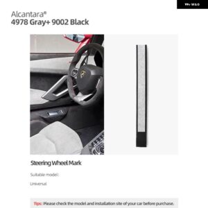 アウディ BMW アルカンターラ ステアリングホイール トップセンター マーカー ステッカー ポルシェ マスタング メルセデステスラ インテリア - 4978-9002