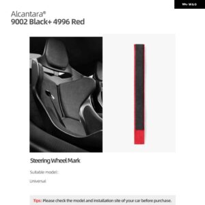 アウディ BMW アルカンターラ ステアリングホイール トップセンター マーカー ステッカー ポルシェ マスタング メルセデステスラ インテリア - 9002 4996