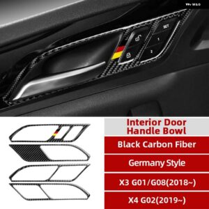 BMW インテリア カーボン M パフォーマンス ステアリングホイール ボタン フレーム インナードア ハンドルカバー トリム G01 G08 G02 X3 X4 - Door Handle