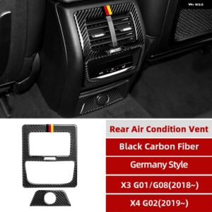 BMW インテリア カーボン M パフォーマンス ステアリングホイール ボタン フレーム インナードア ハンドルカバー トリム G01 G08 G02 X3 X4 - Rear air outlet