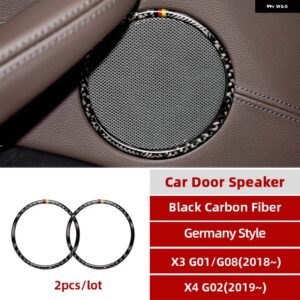 BMW インテリア カーボン M パフォーマンス ステアリングホイール ボタン フレーム インナードア ハンドルカバー トリム G01 G08 G02 X3 X4 - Door Speak 2ps