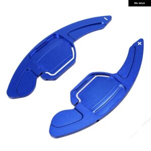 アウディ ステアリングホイール シフトパドルシフター 拡張 DSG A3 S3 A4 S4 B8 A5 S5 A6 S6 A8 Q5 Q7 TT カー - Blue