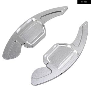 アウディ ステアリングホイール シフトパドルシフター 拡張 DSG A3 S3 A4 S4 B8 A5 S5 A6 S6 A8 Q5 Q7 TT カー - Silver