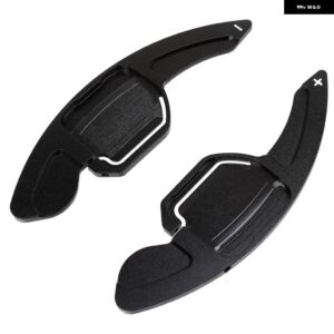 アウディ ステアリングホイール シフトパドルシフター 拡張 DSG A3 S3 A4 S4 B8 A5 S5 A6 S6 A8 Q5 Q7 TT カー - black