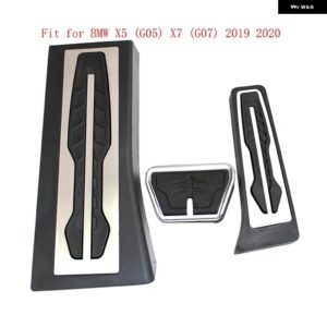 BMW ペダルキット X5 X6 F15 F16 E70 E71 E72 G05 X7 G07 2008 - 2020 AT アクセルガスブレーキ フットレスト ペダル カバー LHD - 2019-20208