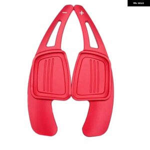 アウディ A3 A4 A5 A6 B9 Q7 TT TTS ステアリングホイール シフトパドルシフター 2個 レッドブラックブルー - Red