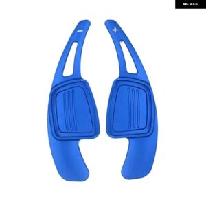 アウディ A3 A4 A5 A6 B9 Q7 TT TTS ステアリングホイール シフトパドルシフター 2個 レッドブラックブルー - Blue