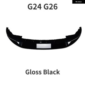 BMW フロントバンパー スプリッター リップディフューザー 4シリーズ G24 G26 420I 430I I4 M50 M スポーツグランクーペ 4 ドア G22 G23 M440I 2020-2024 - Gloss Black G24 G26