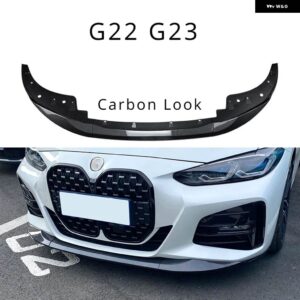 BMW フロントバンパー スプリッター リップディフューザー 4シリーズ G24 G26 420I 430I I4 M50 M スポーツグランクーペ 4 ドア G22 G23 M440I 2020-2024 - Carbon Look G23 G22