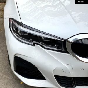 BMW カーボンカラー ヘッドライト まぶた アイブロウ 3シリーズ G20 G28 セダン 2019-21 ABS 蓋 プラスチック - Carbon Look