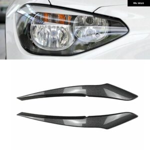 BMW F20 F21 1シリーズ 118I 120D 120I M135I PRE-LCI 邪悪な ヘッドライト アイブロウ まぶた ABS /カーボンルック 3D ステッカー - Carbon Look2