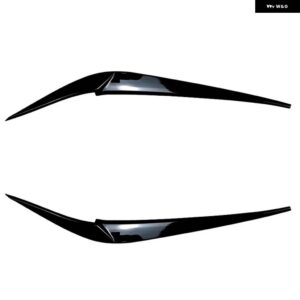 BMW X3 X4 G01 G02 2018 + 風ナイフフロント フォグランプ アイブロウ スポイラー カーボン 装飾 - Gloss Black