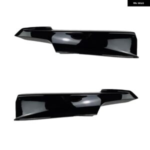BMW フロントバンパー スプリッター トリムキット フォグライト ランプカバー カナード F30 F31 F35 320I 328I 330I 335I 340I 316D M スポーツ 2012-2017 - Down black
