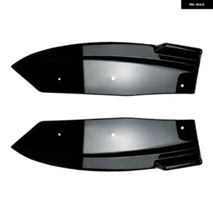 BMW リアバンパー スポイラー ディフューザーサイドスプリッター ストリップ リップ X4 G02 LCI M スポーツ 2018-2023 サイドスカートエクステンション - GlossBlack 2018-2021