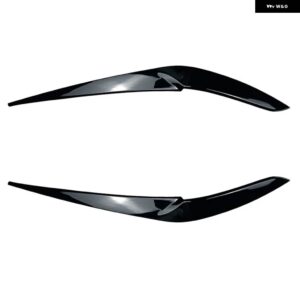 BMW X5 G05 X6 G06 2018 2019-2021 2022 フロント ヘッドライト まぶた アイブロウ トリム カーボン/ABS プラスチック - Gloss Black