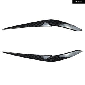 BMW X5 G05 X6 G06 2018 2019-2021 2022 フロント ヘッドライト まぶた アイブロウ トリム カーボン/ABS プラスチック - CARBON LOOK