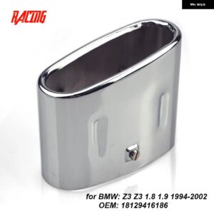 BMW 排気チップ OEM 部品付き Z3 1.8 1.9 カブリオ テールパイプ トリム 53X113MM / 90MM 18129416186 テールパイプ チップ - Polished