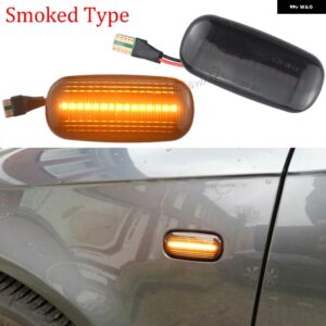 アウディ ダイナミック ウィンカーライト LED サイド マーカー フェンダー シーケンシャル インジケータ ランプ A3 S3 8P A4 S4 RS4 B6 B7 A6 S6 RS6 C6 - Dynamic Smoked Type