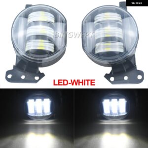 BMW フォグランプ E60 E61 525I 530I 550I E46 E90 E91 E92 325CI 330CI ヘッドライト LED フォグランプ アセンブリ 車部品 - LED-White