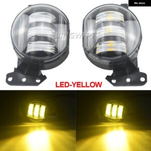 BMW フォグランプ E60 E61 525I 530I 550I E46 E90 E91 E92 325CI 330CI ヘッドライト LED フォグランプ アセンブリ 車部品 - LED-Yellow