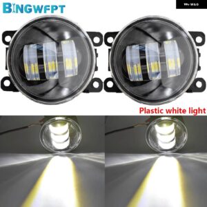 スバル 1ペア XV CROSSTREK 2013-2015 フォレスター 2013-2018 フォグライト ヘッドライト 車 H11 LE - LED-Plastic-white