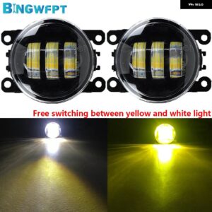 スバル 1ペア XV CROSSTREK 2013-2015 フォレスター 2013-2018 フォグライト ヘッドライト 車 H11 LE - LED-Plastic-double