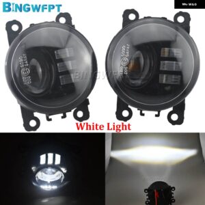 ランドローバー LED フォグライト フロントバンパー フォグランプ DRL H11 12V レンジローバー III L322 2010 2011 2012 - Upgrade White Light