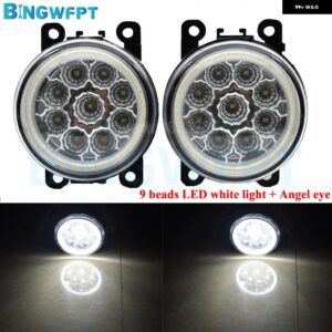 ランドローバー H11 LED 12V フリーランダー 2 LR2 FA_ 2006-2014 フォグライト エンジェルアイ デイタイム ランニングライト 車 - 9beads-Angel eye