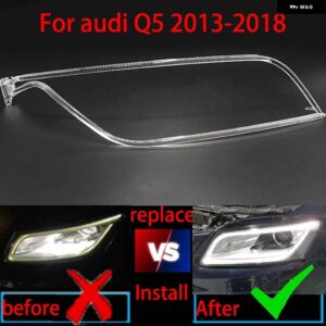 アウディ Q5 S5 2013-2018 DRL 車開口ヘルニア ヘッドライト ガイド デイタイム ランニングライト チューブ LED ライトバー白色光 - 1 pair headlights