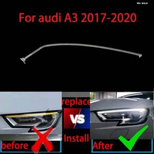 アウディ A3 S3 2016-2018 車 DRL 開口ヘルニア ヘッドライト ガイド デイタイム ランニングライト チューブ LED ライトバー白色光 - 2PCS Left and Right