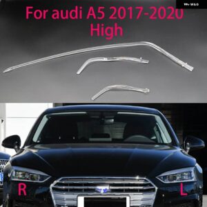アウディ A5 2017-2020 車高 ヘッドライト DRL ライトガイドプレートライトガイドチューブ ヘッドライト デイタイム ランニングライト ガイドエンジェルアイ - 6X A pair
