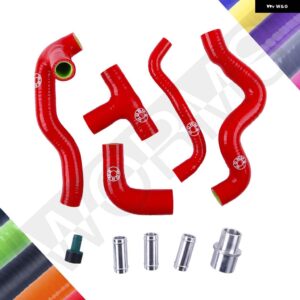 アウディ 2001-2003 A3 1999-2005 VW ボラ ジェッタ ゴルフ MK4 1.8T AUQ AUM シリコン クランクケースブリーザーホース キット - Red