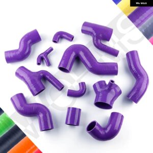 アウディ A6 C5 4B S4 B5 オールロード 2.7T バイ ターボ シリコン 冷却液インタークーラーブーストホース パイプキット - Purple