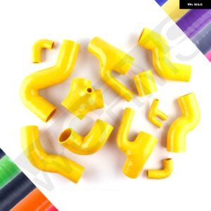 アウディ A6 C5 4B S4 B5 オールロード 2.7T バイ ターボ シリコン 冷却液インタークーラーブーストホース パイプキット - Yellow