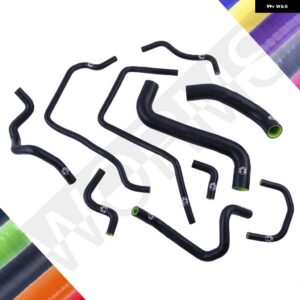 スバル シリコーン ラジエーター 冷却液ホース パイプキット インプレッサ WRX STI GRB GH 2008-2011 2009 2010 - Matt Black