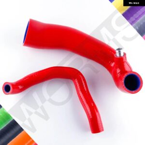 BMW ミニクーパー S R55 R56 R57 1.6L 2007-2010 2008 2009 シリコン エアインテークインレットブーストホース パイプキット - Red