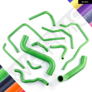 スバル シリコーン ラジエーター 冷却液ホース パイプキット インプレッサ WRX GDA GGA STI GDB GGB 2002-2007 - Green