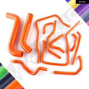 スバル シリコーン ラジエーター 冷却液ホース パイプキット インプレッサ WRX GDA GGA STI GDB GGB 2002-2007 - Orange
